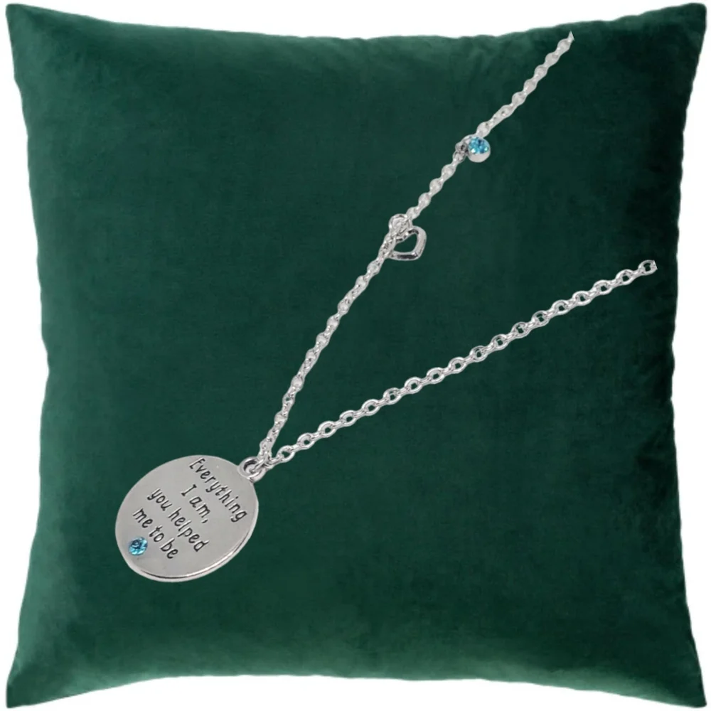 Everything I am, you helped to be - Stainless Steel Necklace. NWOT